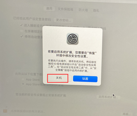 在Big Sur如何正确安装带有系统扩展的软件
